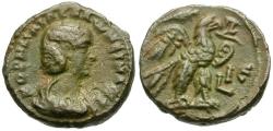 Ancient Coins - Salonina (AD 253-268). Egypt. Alexandria Æ Tetradrachm / Eagle