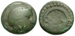 Ancient Coins - Thrace. Mesembria Æ12 / Shield