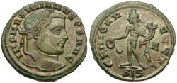Ancient Coins - Galerius (AD 305-311) Æ Follis / Genius
