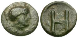 Ancient Coins - Arkadia. Heraia Æ14 / H