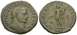 Ancient Coins - Diocletian (AD 284-305) Æ Follis / Genius