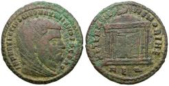 Ancient Coins - Divus Galerius (died AD 311) Æ Follis / Shrine