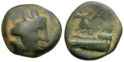 Ancient Coins - Phoenicia. Arados Æ16 / Prow
