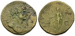 Ancient Coins - Hadrian (AD 117-138) Æ Dupondius / Salus