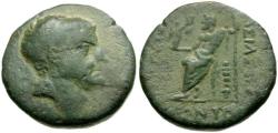 Ancient Coins - Kings of Cilicia. Tarkondimotos (39-31 BC) Æ22 / Zeus