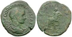 Ancient Coins - Gordian III (AD 238-244) Æ Sestertius / Apollo