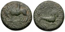 Ancient Coins - Kings of Commagene. Antiochos IV Epiphanes Æ19 / Capricorn