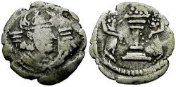 Ancient Coins - Indo-Sasanian. Sindh. Pre-Gujarat Series. Imitating Peroz I (AD 457-484) AR Drachm