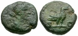 Ancient Coins - Roman Imperial. Anonymous Æ Quadrans / Dove