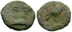 Ancient Coins - Akarnania. Leukas Æ Chalkous / Dove