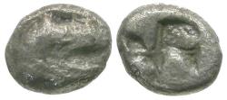 Ancient Coins - Asia Minor. Uncertain mint AR Hemiobol / Lion