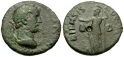 Ancient Coins - Hadrian (AD 117-138). Macedon. Dium Æ20 / Athena