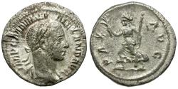 Ancient Coins - Severus Alexander (AD 222-235) AR Denarius / Pax