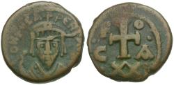 Ancient Coins - *Sear 685* Byzantine Empire. Phocas (AD 602-610) Æ Half Follis