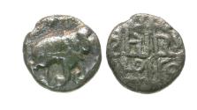 Ancient Coins - India. Chalukyas of Gujarat. Jaya Simha. Siddharaja AR Dramma / Elephant
