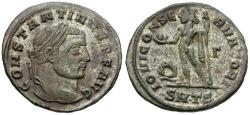 Ancient Coins - Constantine I the Great (AD 310-337) Silvered &#198; Follis / Jupiter