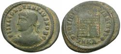 Ancient Coins - Constantius II, as Caesar (AD 324-337) Æ3 / Campgate