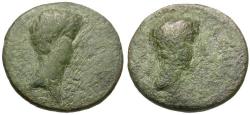 Ancient Coins - Augustus (27 BC-AD 14) with King of Thrace. Rhoemetalces I Æ19