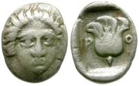 Ancient Coins - Islands off Caria. Rhodos AR Hemidrachm / Rose