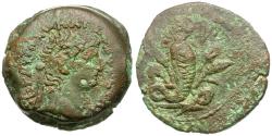 Ancient Coins - Nero (AD 54-68). Egypt. Alexandria Æ Tetradrachm / Agathodaimon