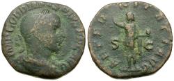 Ancient Coins - Gordian III (AD 238-244) Æ Sestertius / Sol