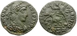 Ancient Coins - Constantius II (AD 337-361) Æ3 / Fallen Horseman