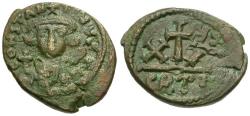 Ancient Coins - *Sear 1057* Byzantine Empire. Constans II (AD 641-668) Æ Half Follis