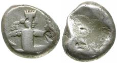 Ancient Coins - Persia. Achaemenid Empire. Xerxes II to Artaxerxes II (420-375 BC) AR Siglos