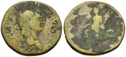 Ancient Coins - Domitian (AD 81-96) Æ Sestertius / Pax