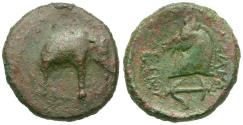 Ancient Coins - Seleukid Kings. Seleukos I (300-281 BC) Æ21 / Elephant