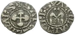 World Coins - France. Valence and Die. Anonymous Bishops AR Denier / Angel