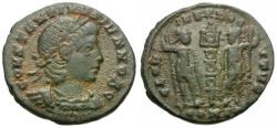 Ancient Coins - Constantine II, as Caesar (AD 316-337) Æ3 / Soldiers
