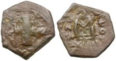 Ancient Coins - *Sear 1007* Byzantine Empire. Constans II (AD 641-668) Æ Follis