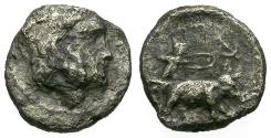 Ancient Coins - Seleukid Kings. Seleukos I Nikator (312-281 BC) AR Obol / Elephant
