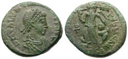 Ancient Coins - Valentinian II (AD 375-392) Æ4 / Victory