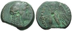 Ancient Coins - Ptolemaic Kings of Egypt. Ptolemy VI Philometor, first sole reign (180-145 BC) Æ26 / Isis