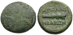Ancient Coins - Lydia. Apollonis Æ17 / Club