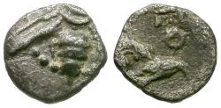 Ancient Coins - Ionia. Ephesos AR Tetartemorion / Eagle Head