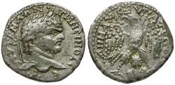 Ancient Coins - Caracalla (AD 198-217). Seleucis and Pieria. Emesa BI Tetradrachm / Shamash