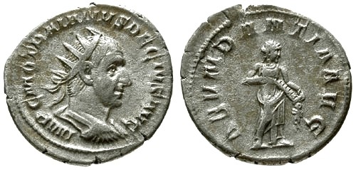 Ancient Coins - VF/VF Trajan Decius AR Antoninianus / Abundantia