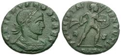 Ancient Coins - Crispus, Caesar (AD 317-326) Æ3 / Mars
