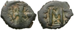 Ancient Coins - *Sear 1001* Byzantine Empire. Constans II (AD 641-668) Æ Follis