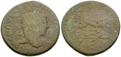 Ancient Coins - Caracalla (AD 198-217). Seleucis and Pieria. Laodicea ad Mare Æ29 / Wolf & Twins