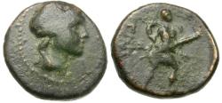 Ancient Coins - Thessaly. Magnetes Æ Dichalkon / Artemis