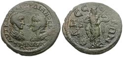 Ancient Coins - Gordian III (AD 238-244) with Tranquillina. Moesia Inferior. Odessus Æ26 / Hygieia