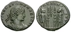 Ancient Coins - Constans, as Caesar (AD 333-337) Æ4 / Soldiers