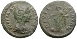 Ancient Coins - Julia Domna (AD 193-217). Thrace. Pautalia Æ23 / Tyche