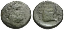 Ancient Coins - Macedon. Amphipolis Æ20 / Prow