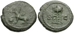 Ancient Coins - Anonymous Æ Quadrans / Griffin