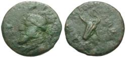 Ancient Coins - Kings of Parthia. Mithradates II (121-91 BC) Æ14 / Bow in Case